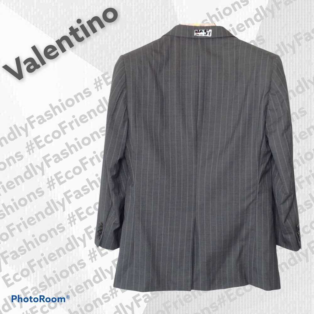 Valentino Valentino Gray Wool Pinstripe Evening J… - image 2