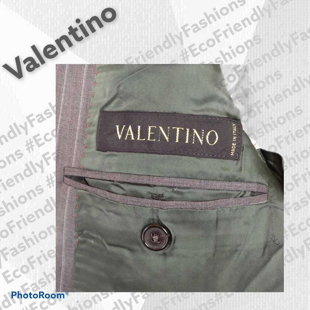 Valentino Valentino Gray Wool Pinstripe Evening J… - image 4