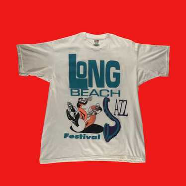 Vintage Long Beach Jazz Festival Shirt Music XL