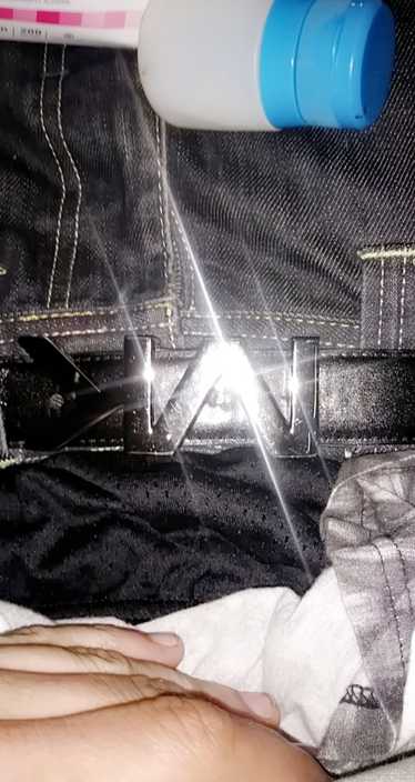 Michael Kors Michael Kors "MK" Black Leather Belt - image 1