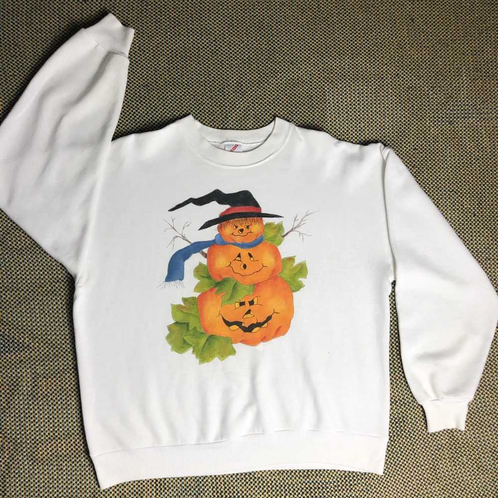 Vintage Vtg 90’s Halloween crewneck sweater large - image 2