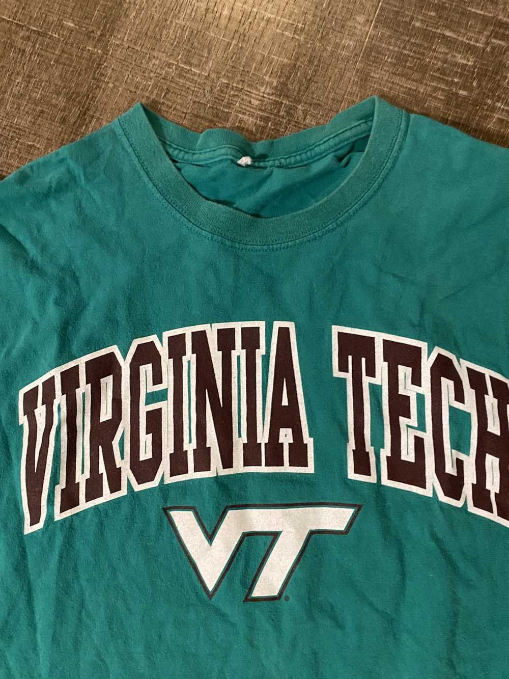 Vintage Vintage Virginia Tech short sleeve green - image 2