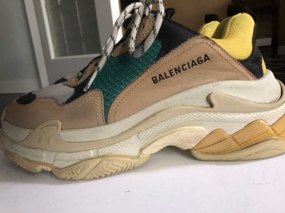 Balenciaga Balenciaga triple s green beige yellow - image 3