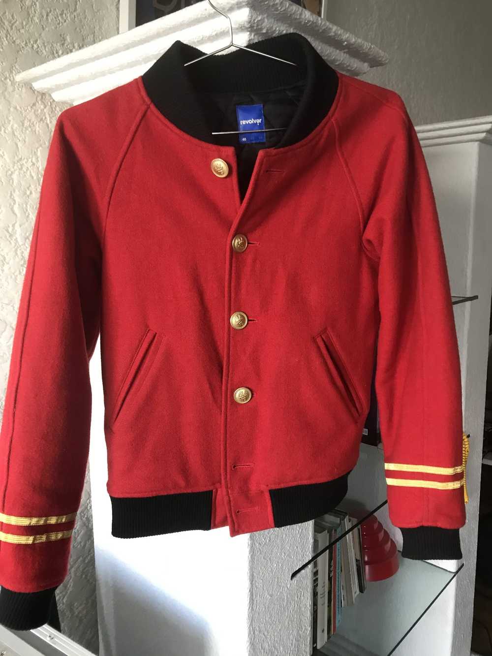 Other Revolver Clothing Red Wool Bomber Small - Gem