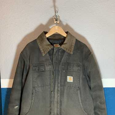 Carhartt × Vintage Vintage distressed carhart jac… - image 1