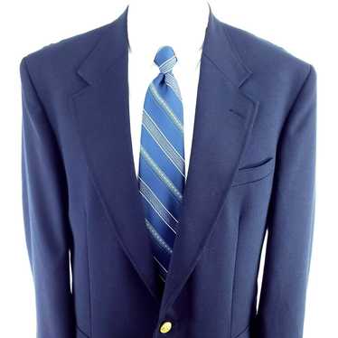 Stafford Stafford 40L 2 Gold Button Blue Blazer Wo