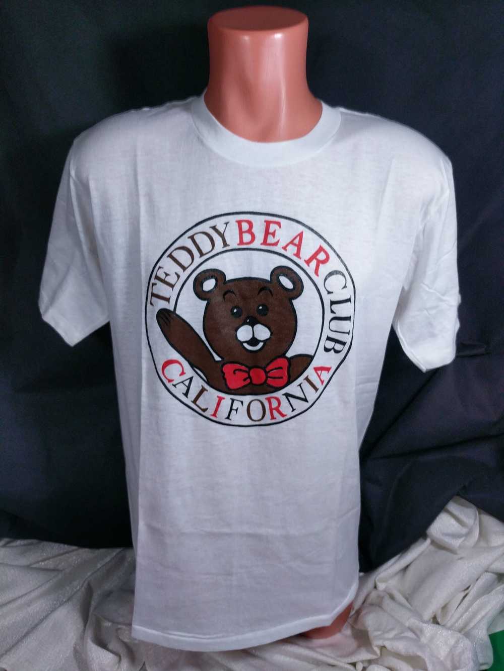 Vintage Vtg Teddy Bear Club California T-Shirt Sz… - image 1