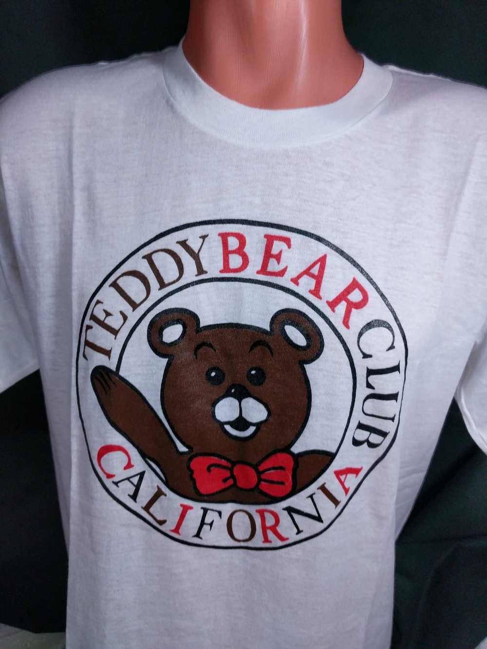 Vintage Vtg Teddy Bear Club California T-Shirt Sz… - image 2