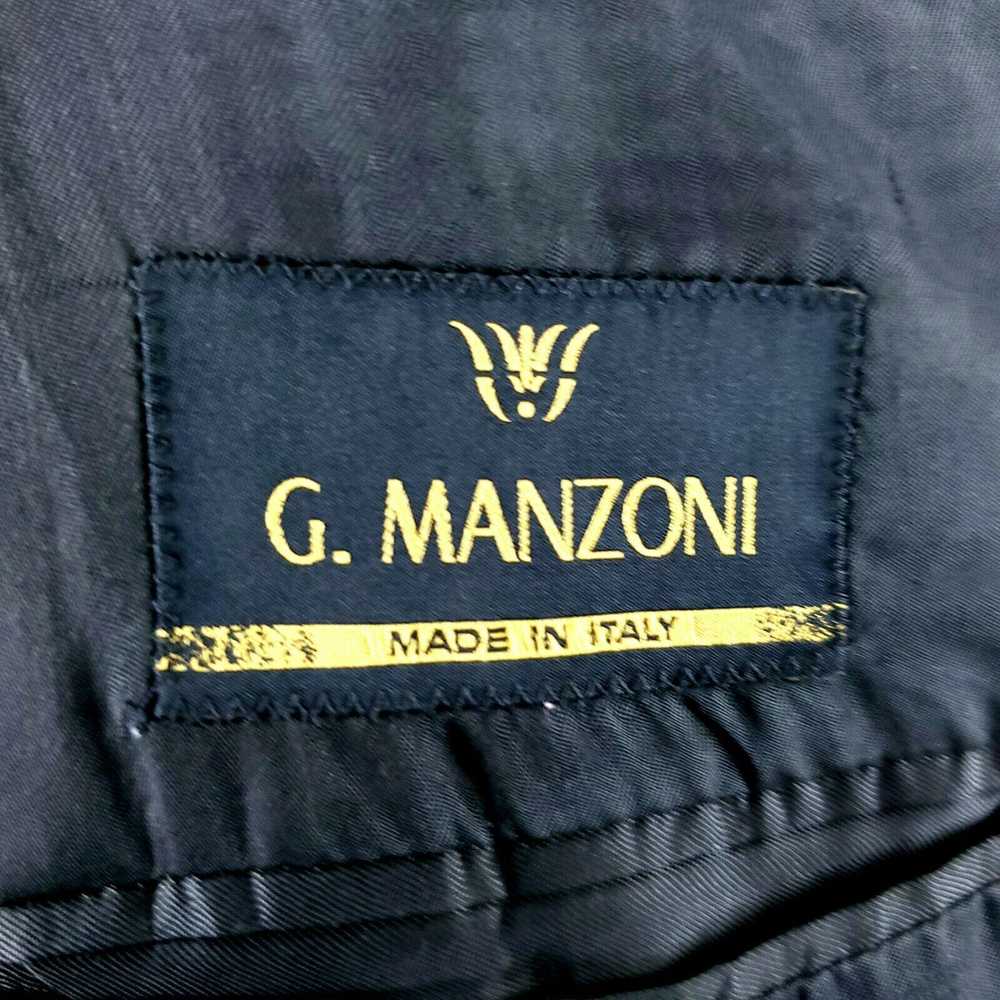 Vintage G. Manzoni 42R 2 Button Striped Angelico … - image 7