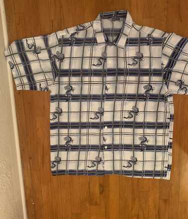 Vintage Y2K dragon polyester shirt