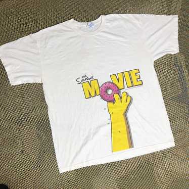 Vintage Early 2000’s the Simpsons movie promo t-s… - image 1