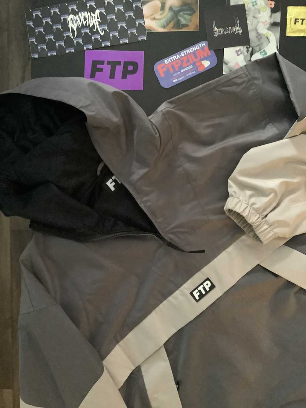 Fuck The Population FTP Anorak quarterzip grey me… - image 5