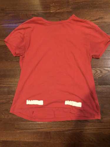 Off-White Red Off-White Tee Shirt - image 1