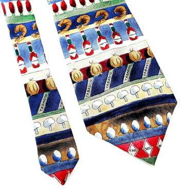 Tabasco Tabasco Novelty Multi-Colored Silk Tie Pri