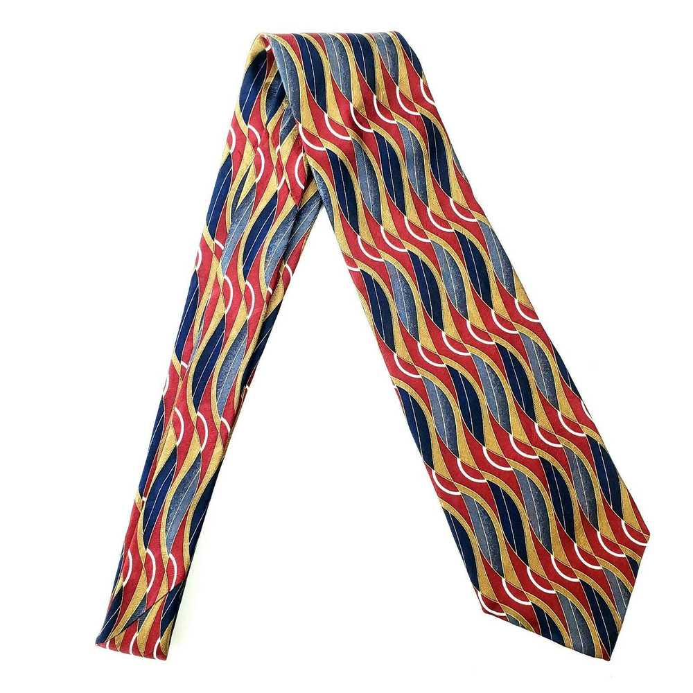 Givenchy Givenchy Monsieur Abstract Red Silk Tie … - image 6