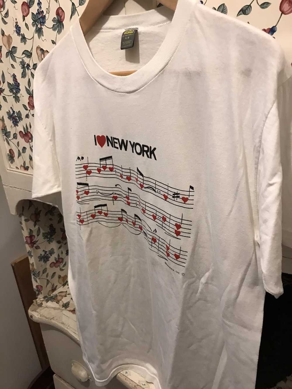 Jerzees × Vintage Vintage 80s New York T-shirt - image 2
