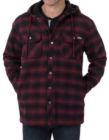 Dickies Plaid Dickies Hooded Flannel Button Up
