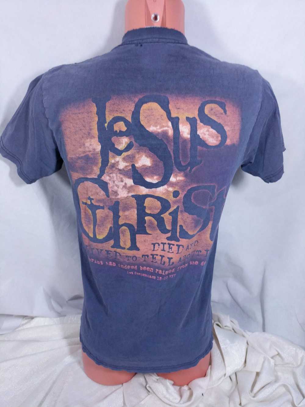 Religion × Vintage Vtg Religious T-Shirt Fits Sma… - image 7