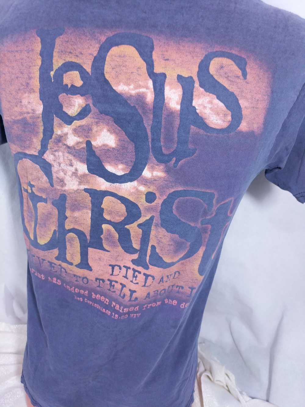 Religion × Vintage Vtg Religious T-Shirt Fits Sma… - image 8