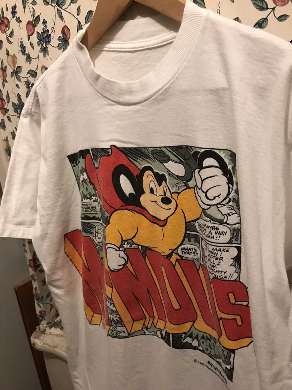 Vintage Vintage 90s Mighty Mouse T-shirt - image 2