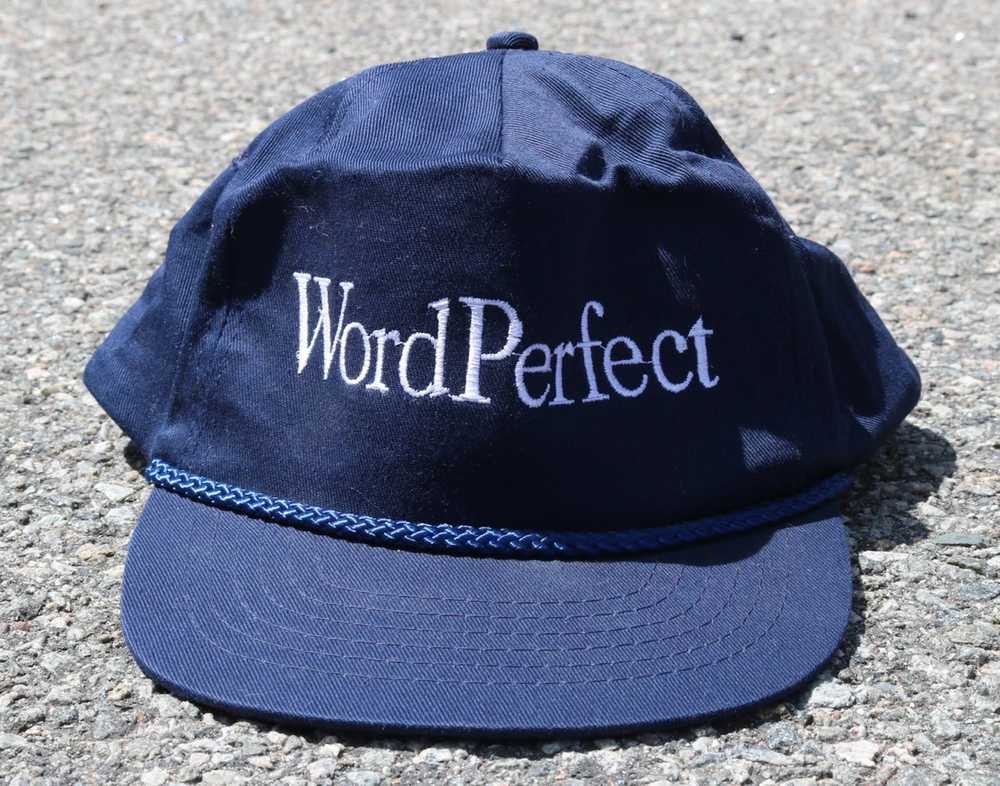 Hat × Streetwear × Vintage Vintage 1980s Wordperf… - image 1