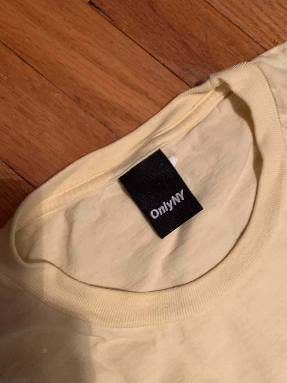 Only NY Only NY Motion Graphic Yellow Tee Size XL - image 3