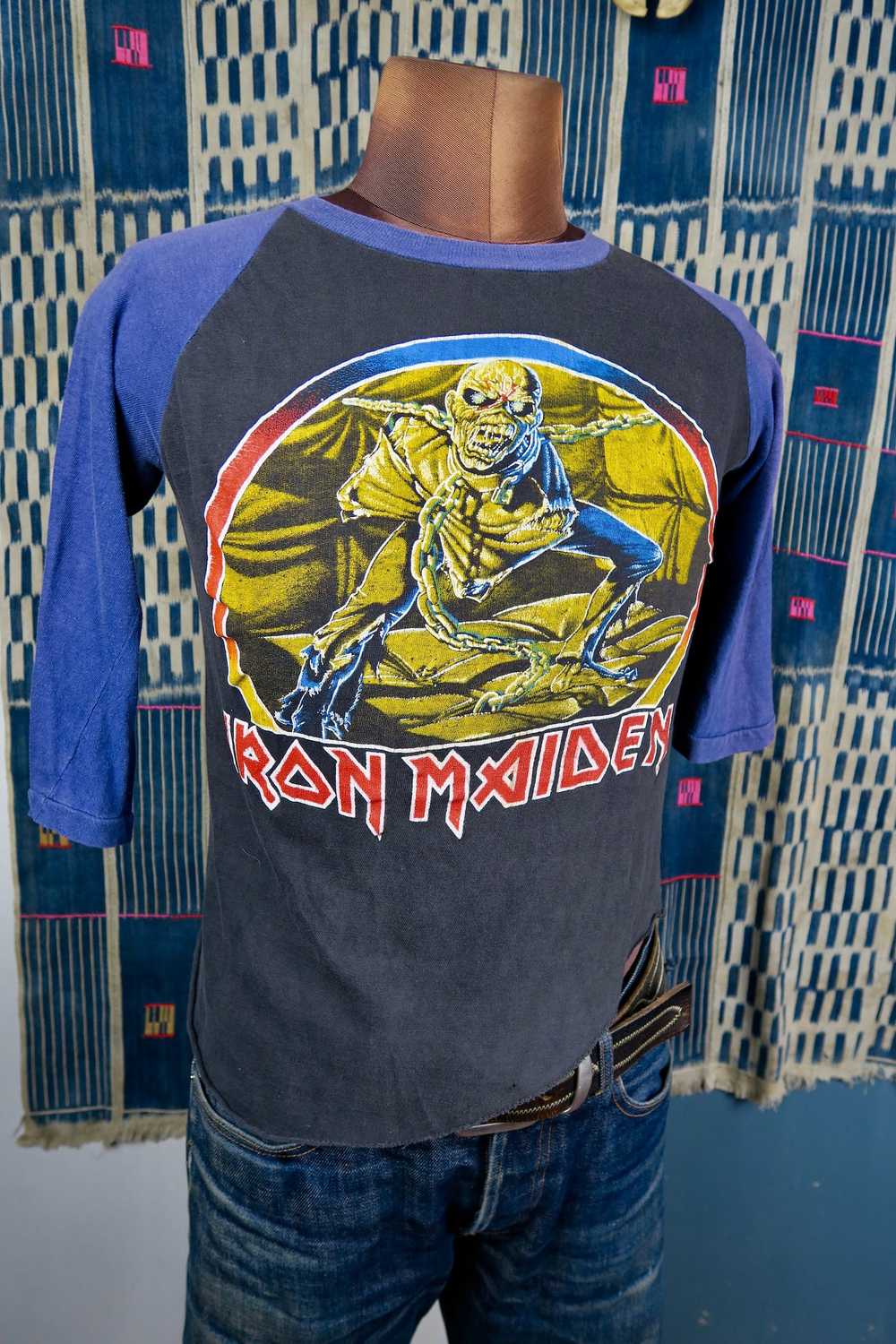 Band Tees × Iron Maiden × Vintage Super Rare 83-8… - image 1