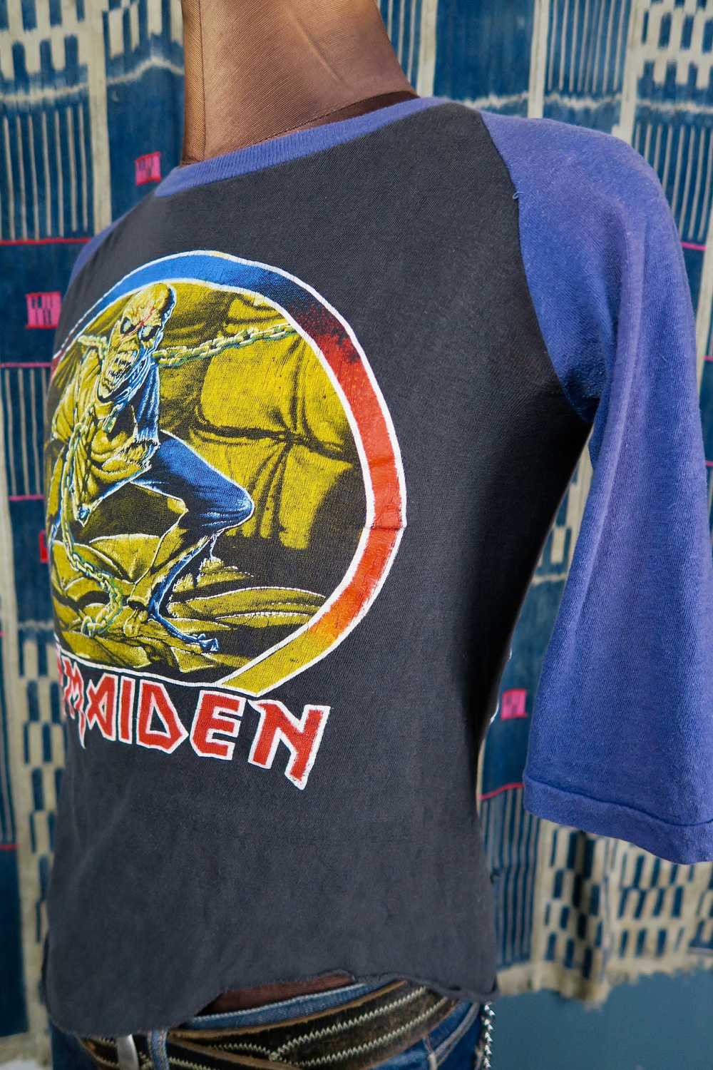Band Tees × Iron Maiden × Vintage Super Rare 83-8… - image 4