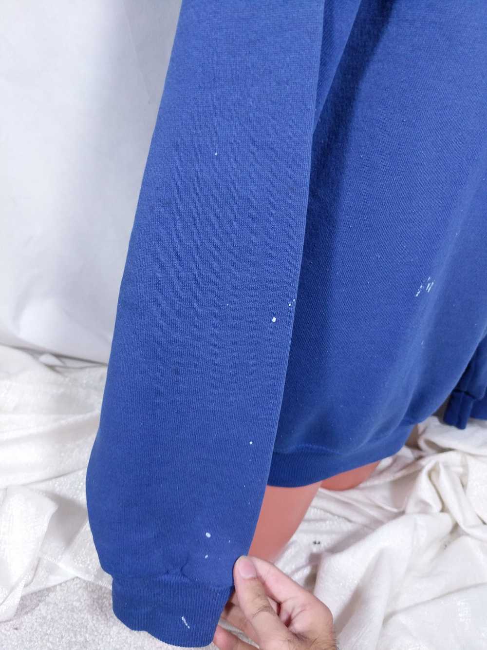 Blank × Vintage Vtg Cheetah Blank Blue Sweatshirt… - image 4