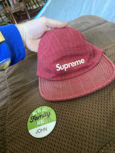 Supreme Supreme Chalk Stripe Camp Cap Grey FW12