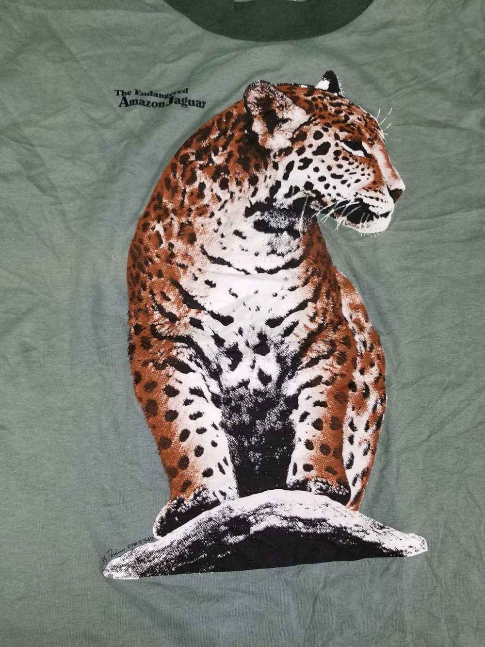 Vintage Vintage Jaguar Endangered Wildlife T-Shirt - image 2