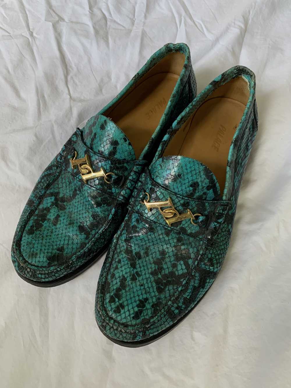 Palace Palace Blue Snake Print Loafer - image 1