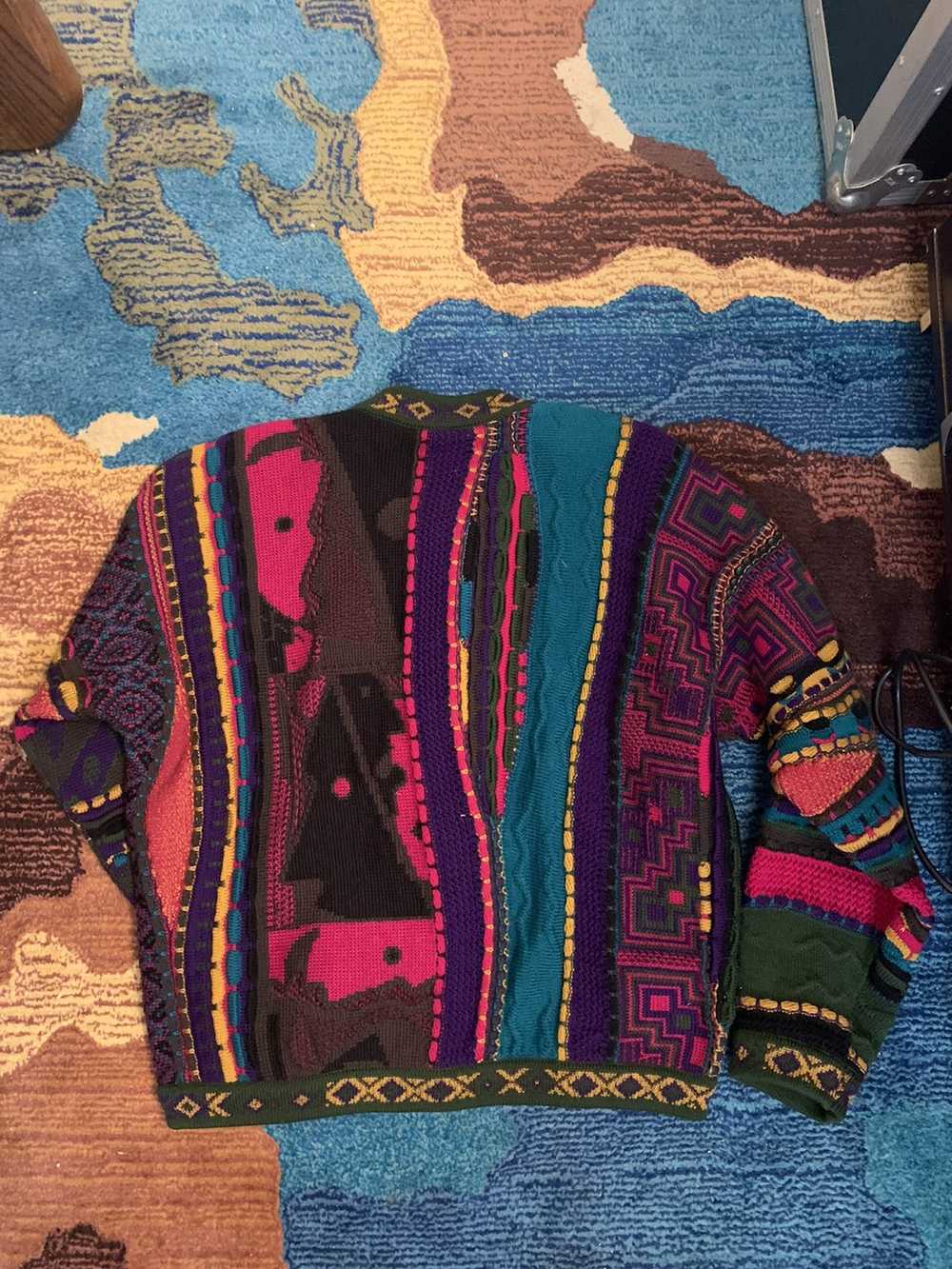 Coogi COOGIE button up sweater - image 2
