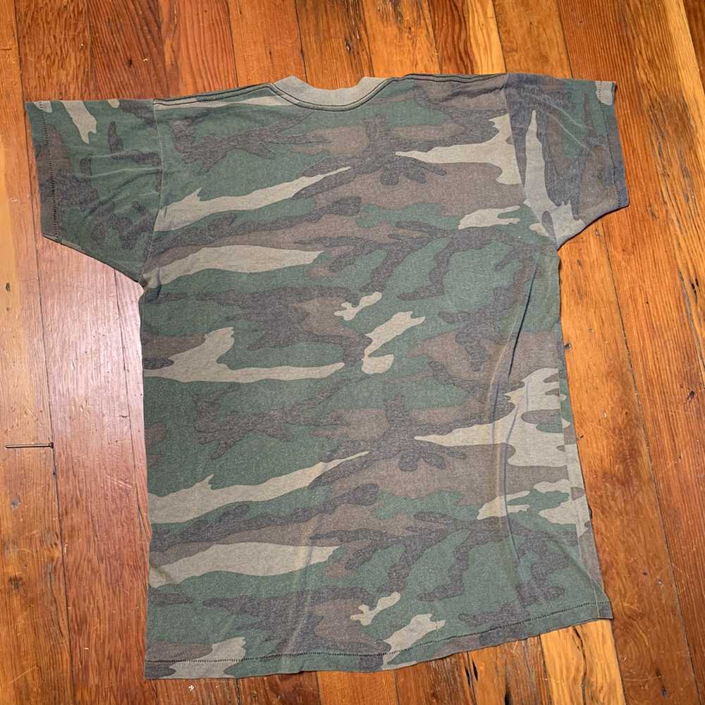 Vintage Vintage 1970s All Over Camo Knit Tshirt - image 3