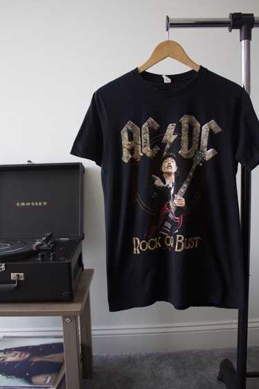 Vintage ACDC Rock Or Bust T Shirt Size Medium