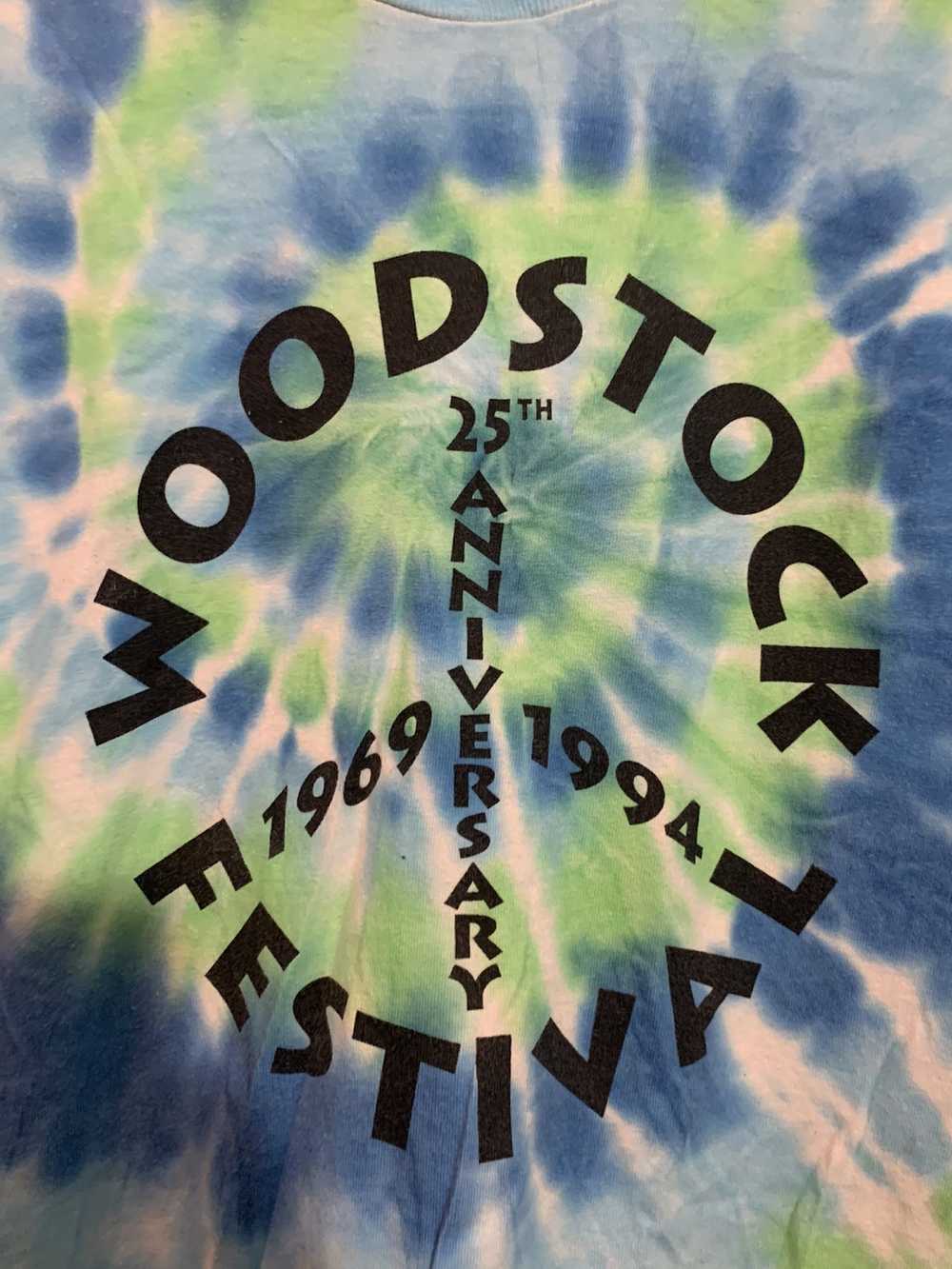 Vintage Vintage 25th Anniversary Woodstock 94Tye … - image 2
