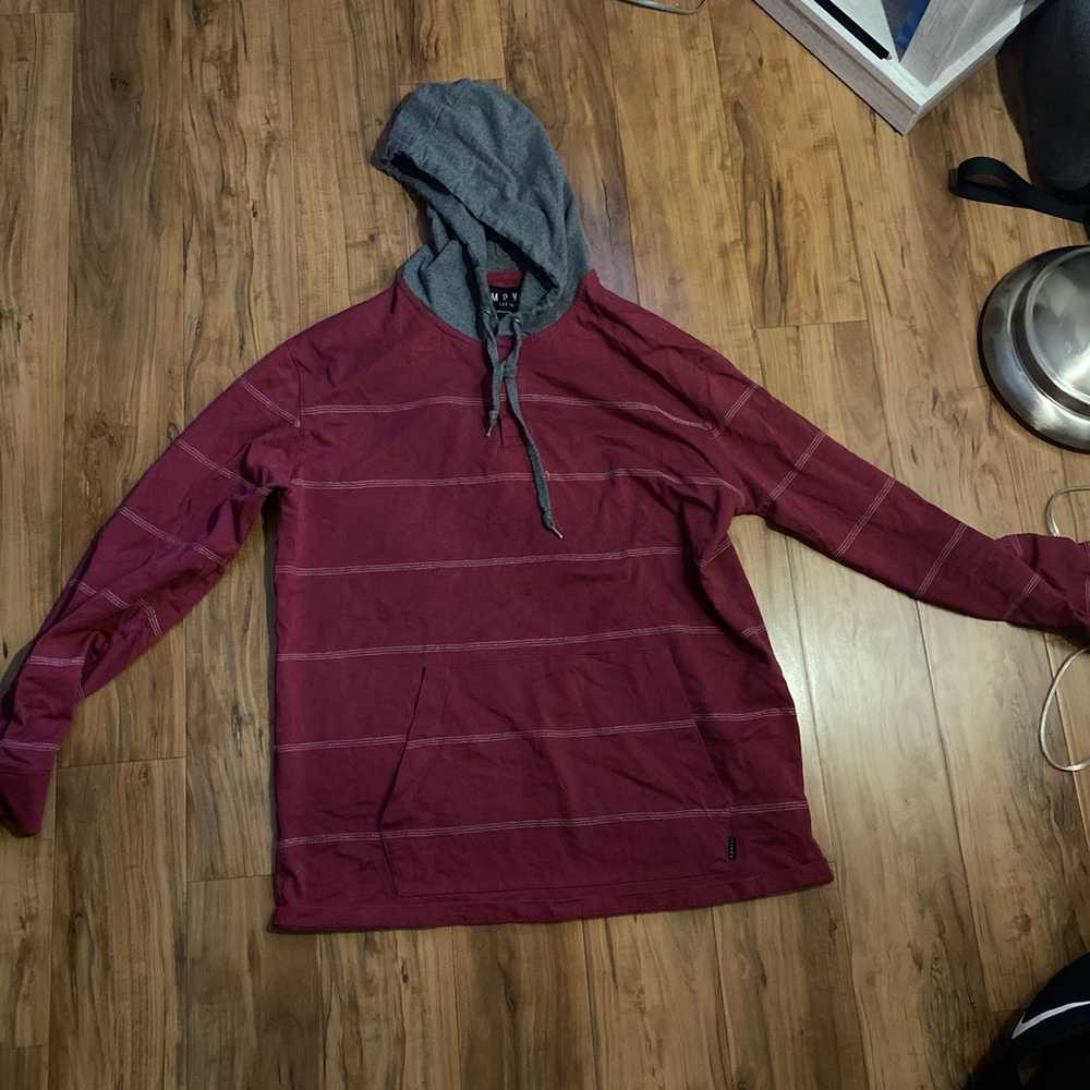 Empyre Red empyre striped hoodie - image 1