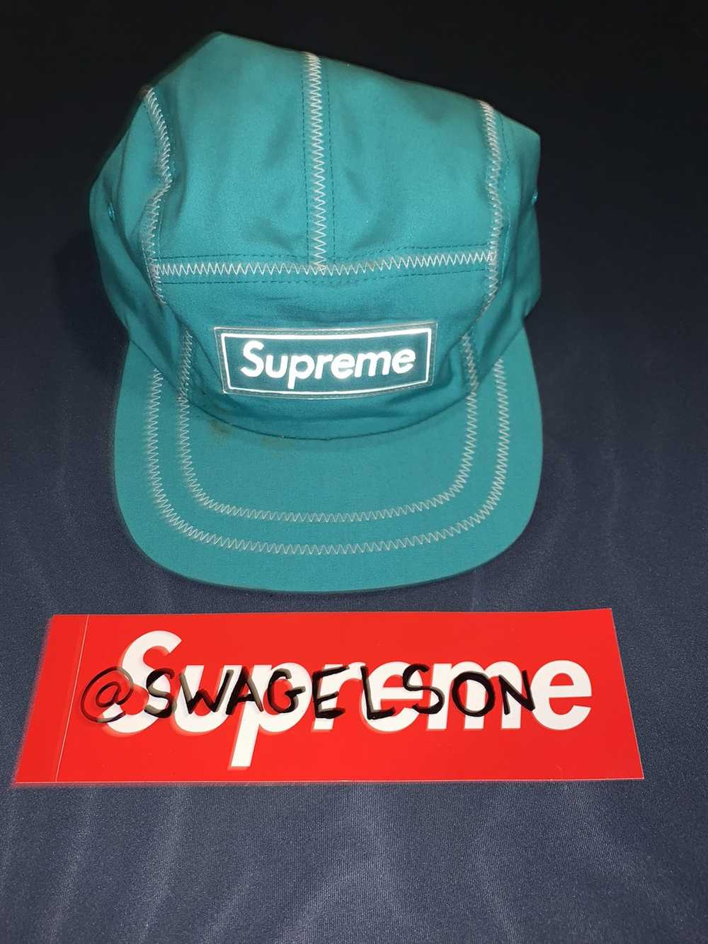 Supreme Contrast Stitch Camp Cap - image 1