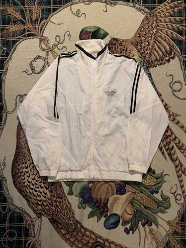 Adidas × Vintage Vintage 80’s Adidas White Windbr… - image 1