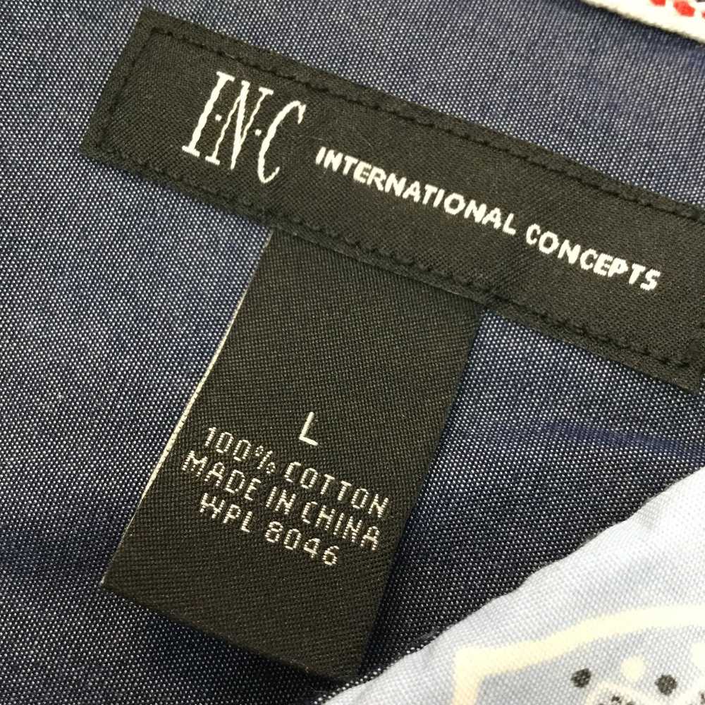 I.N.C Designer collection print button down shirt - image 4