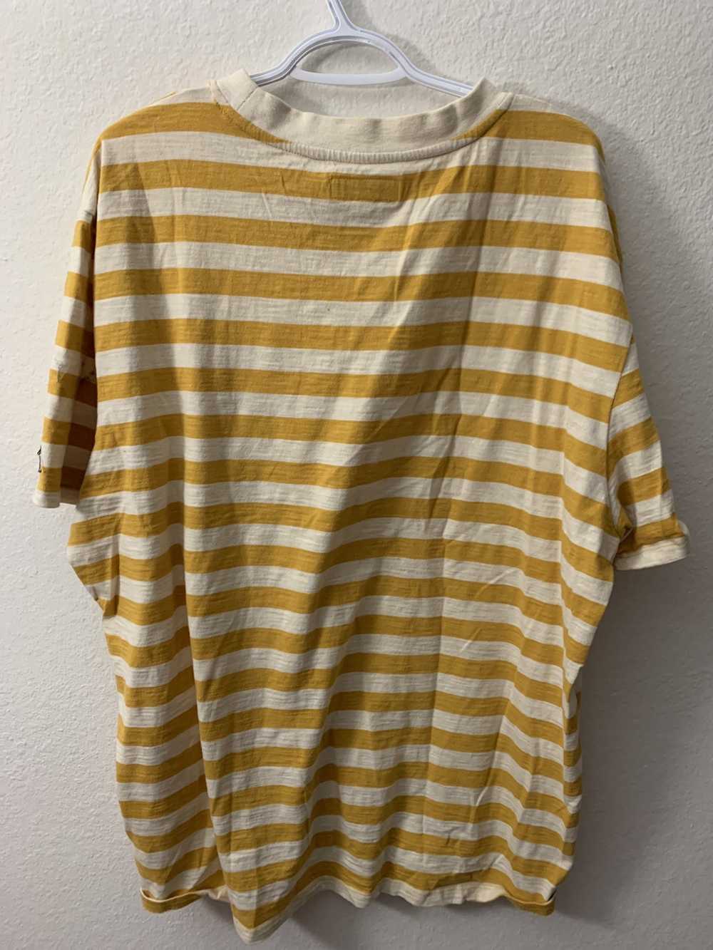Guess Guess Los Angeles Yellow Striped Tee Shirt - image 2