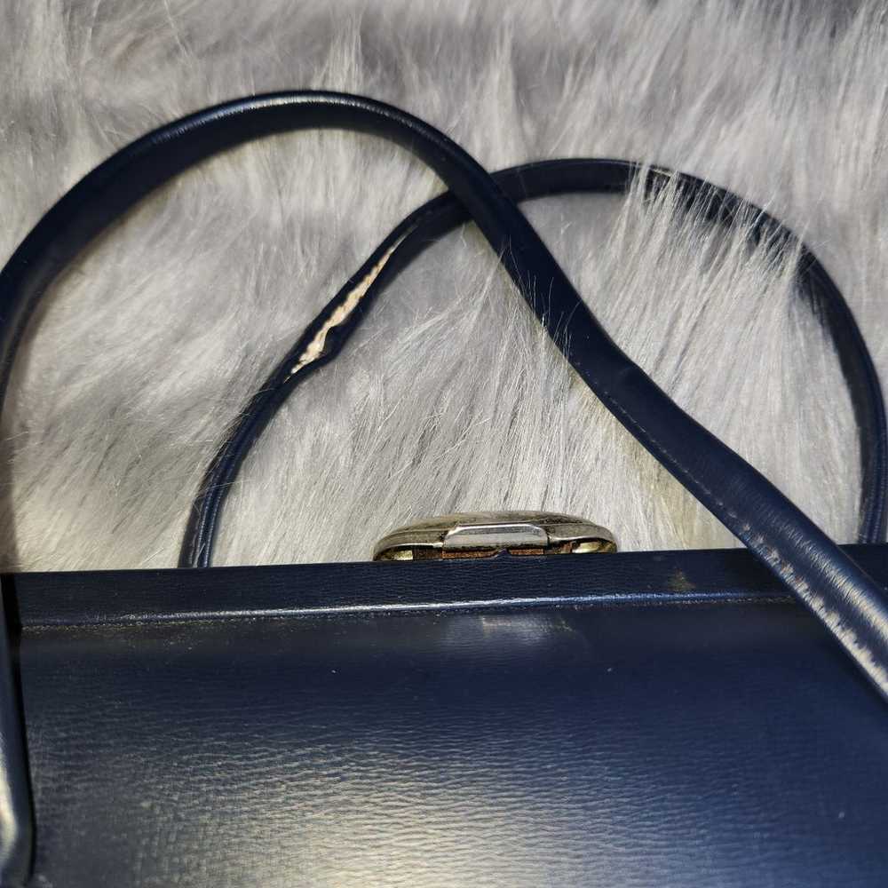 Vintage Navy Purse - image 3