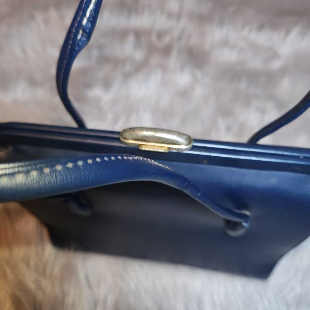 Vintage Navy Purse - image 4