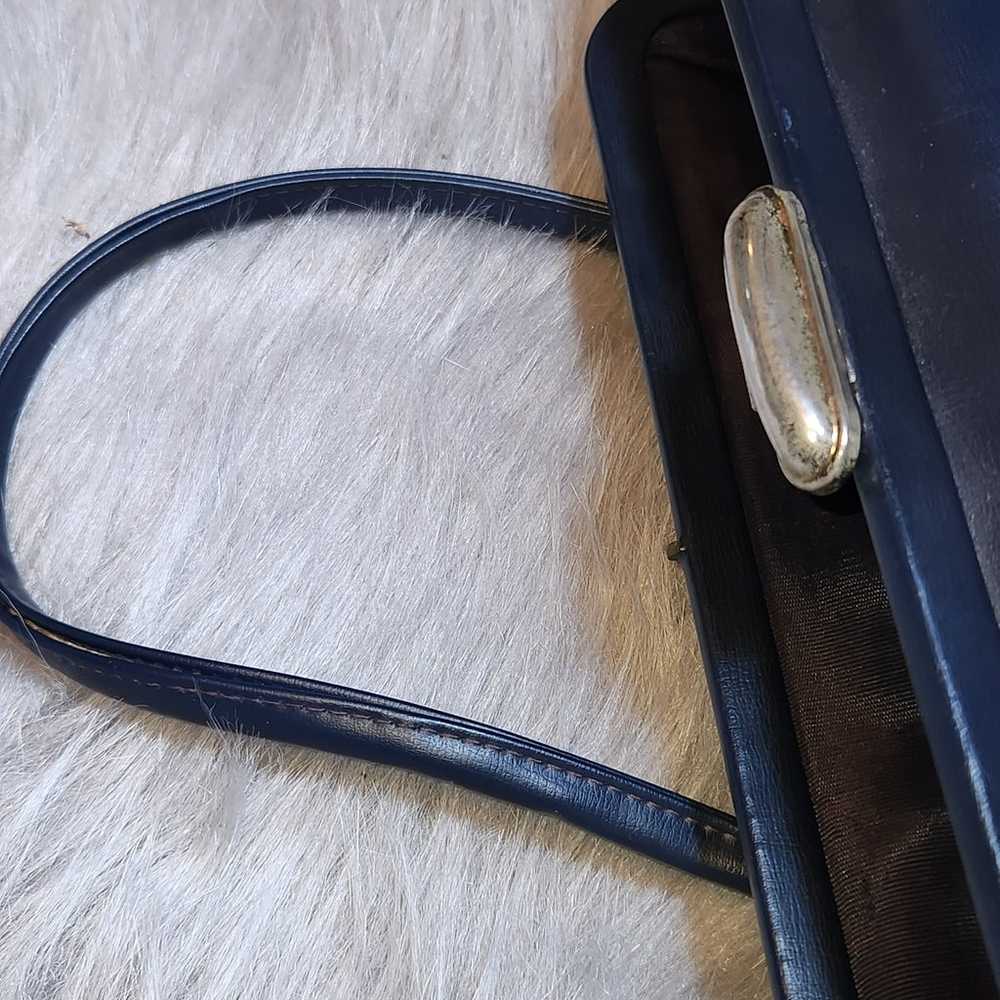 Vintage Navy Purse - image 6