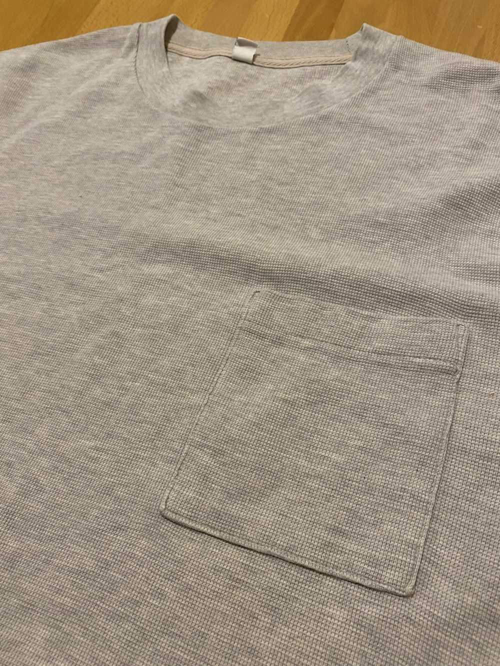 Uniqlo Boxy Split tee Heavy cotton slug drop Trav… - image 2