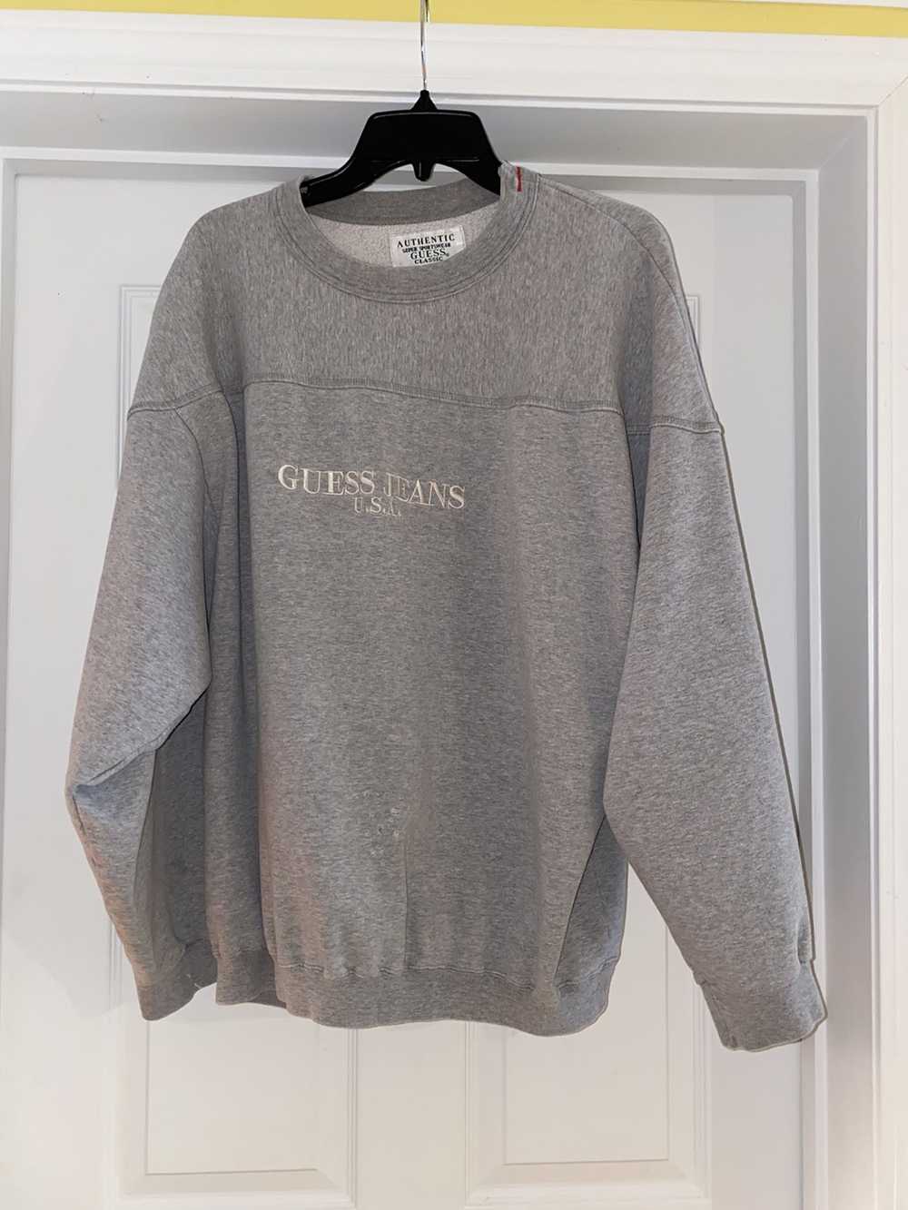Guess Vintage Guess grey crew neck - image 1