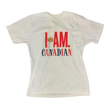 Vintage Molson Canada Beer I Am Canadian White Sh… - image 1