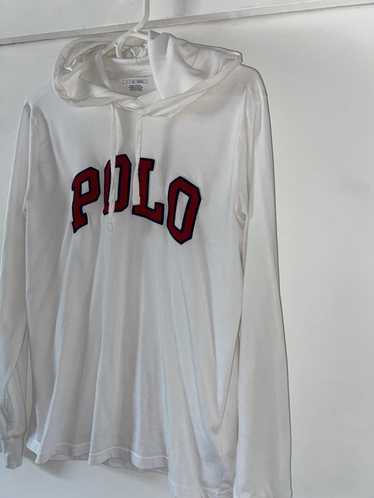 Polo Ralph Lauren White and Red Polo Hoodie