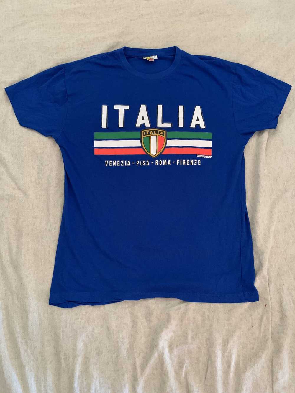 Italia Independent × Vintage Italia Badge T shirt… - image 1