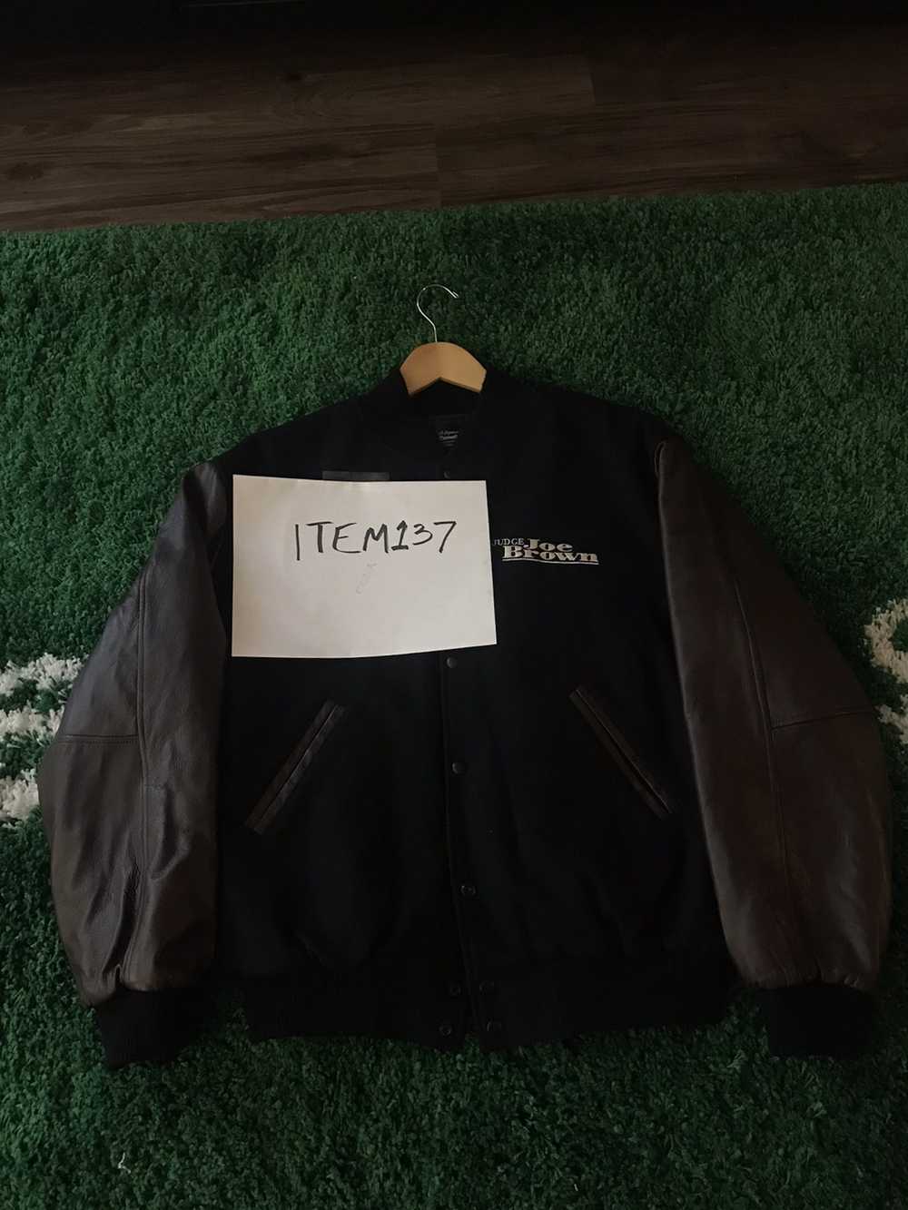 Other Black and Brown Leather Bomber - image 1